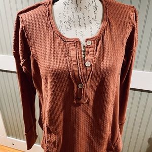 Free People Scoop Neck Henley
